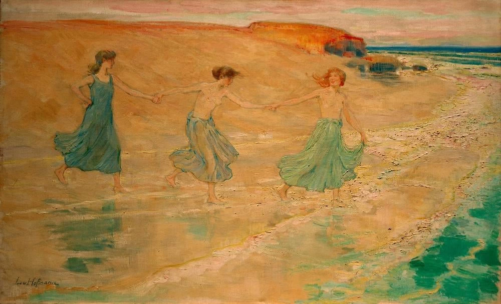 Tre ragazze sulla spiaggia, 1892 - Wuppertal, Von der Heydt, Museum